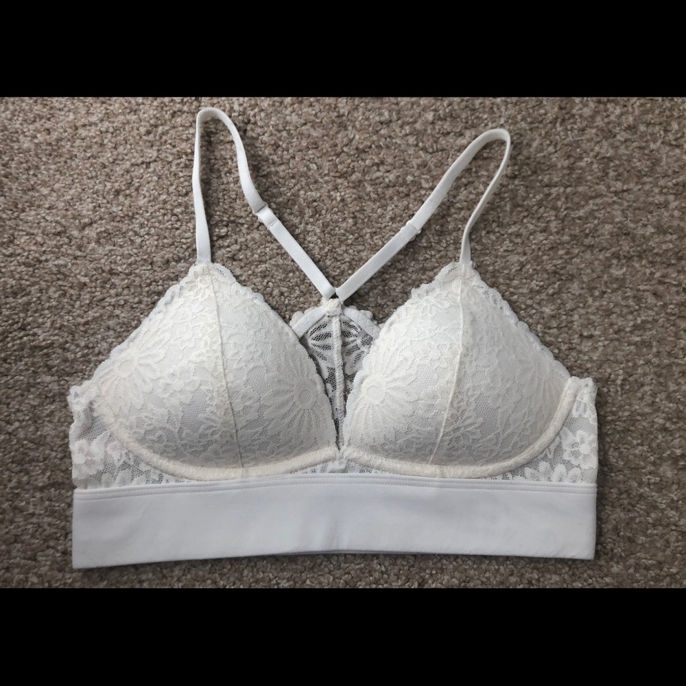 PINK: White Bralette
